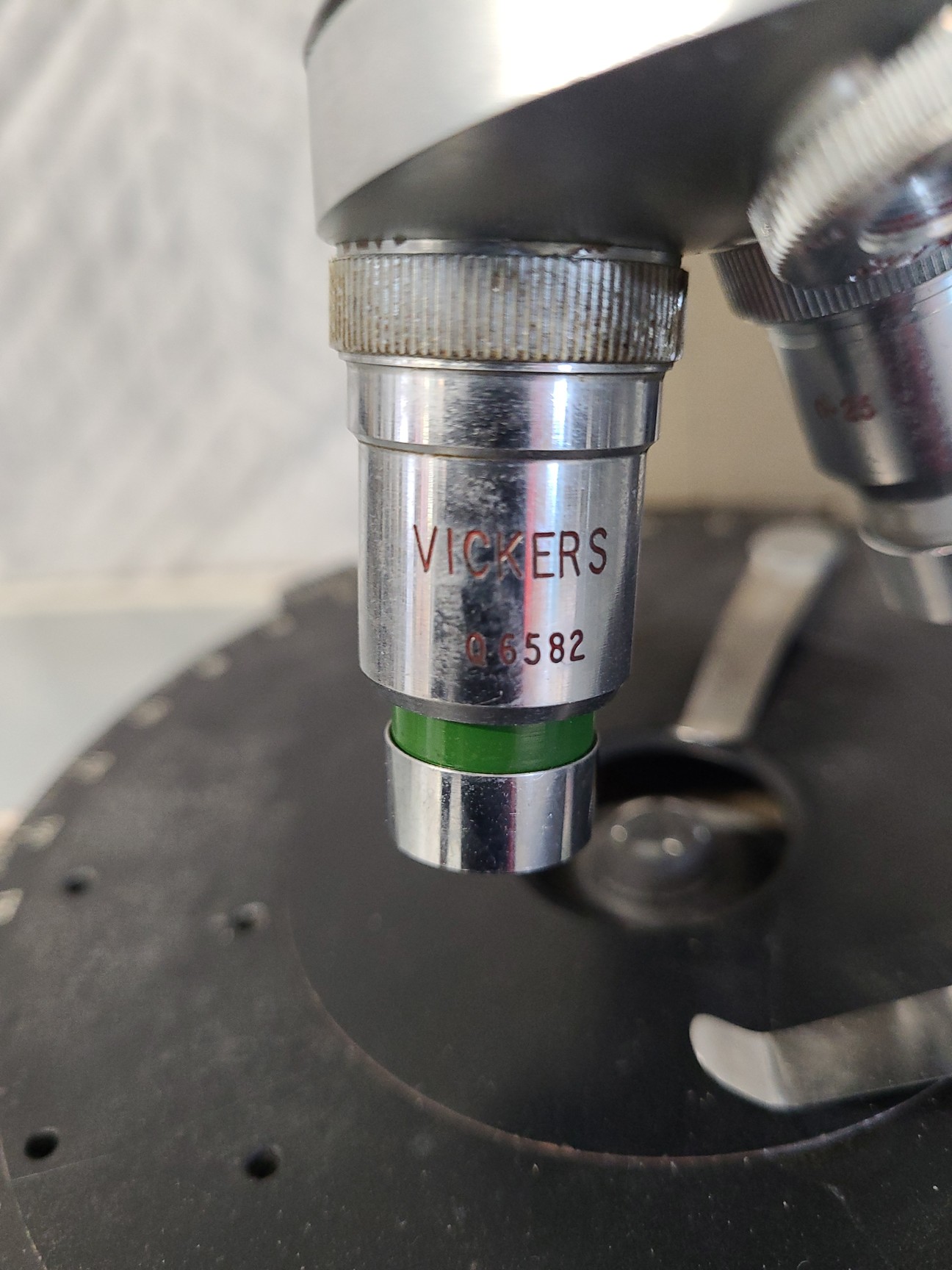 Image of 8 x Vickers Instruments Monocular Microscopes with 3 x Objectives Each Lab