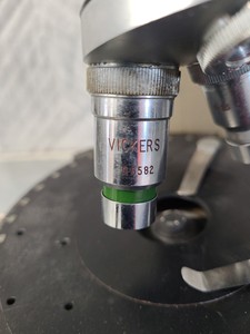 Thumbnail image of 8 x Vickers Instruments Monocular Microscopes with 3 x Objectives Each Lab
