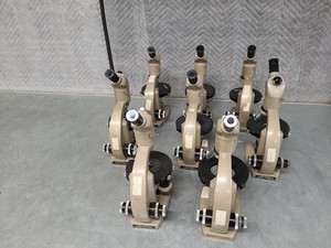 Thumbnail image of 8 x Vickers Instruments Monocular Microscopes with 3 x Objectives Each Lab