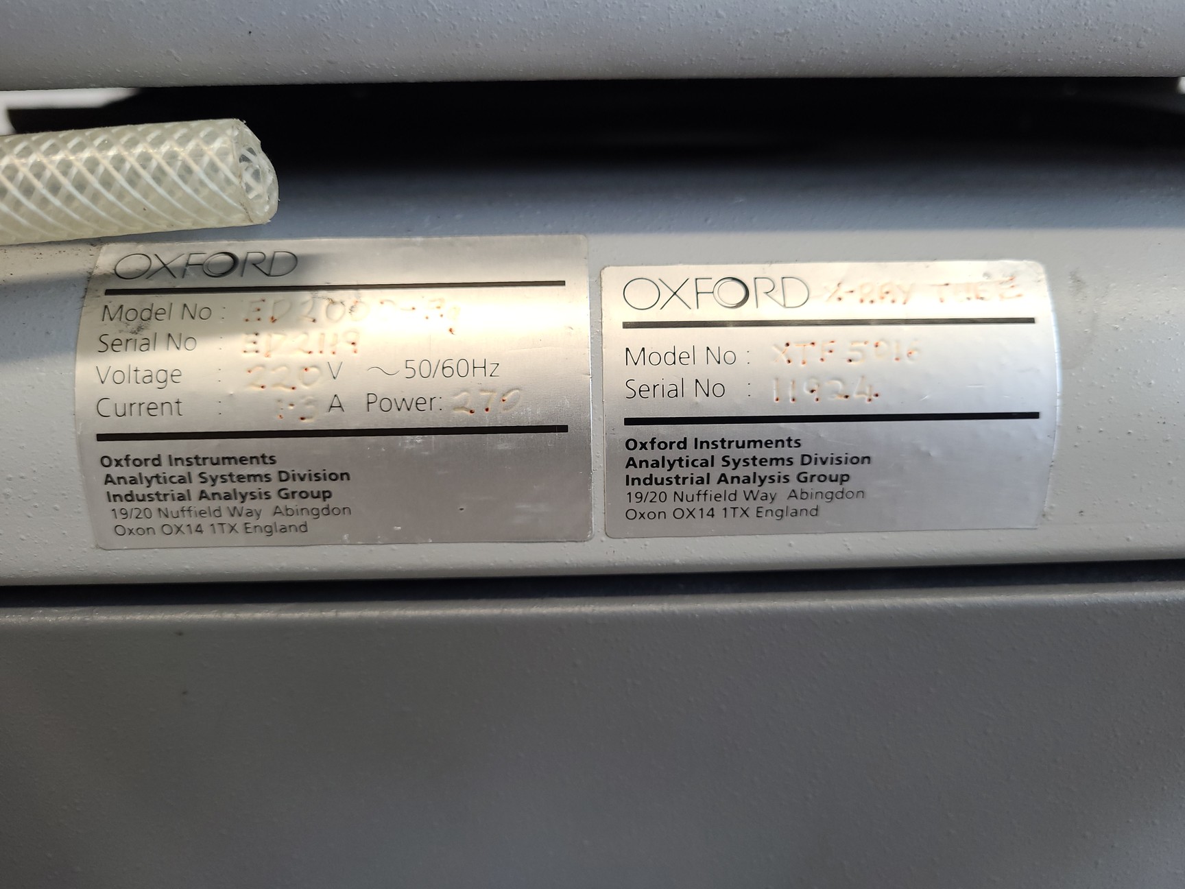 Image of Oxford ED2000 X-Ray Spectrometer Lab XRF XTF 5016