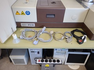 Thumbnail image of Bruker IFS 66 FT-Raman Spectrometer System with Nikon Optiphot, Compressor Lab 