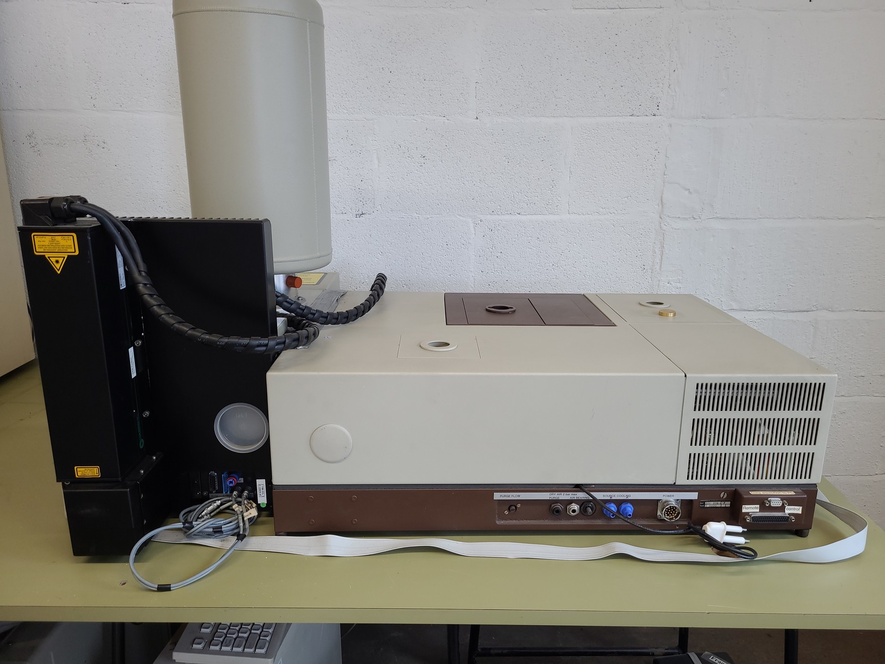 Image of Bruker IFS 66 FT-Raman Spectrometer System with Nikon Optiphot, Compressor Lab