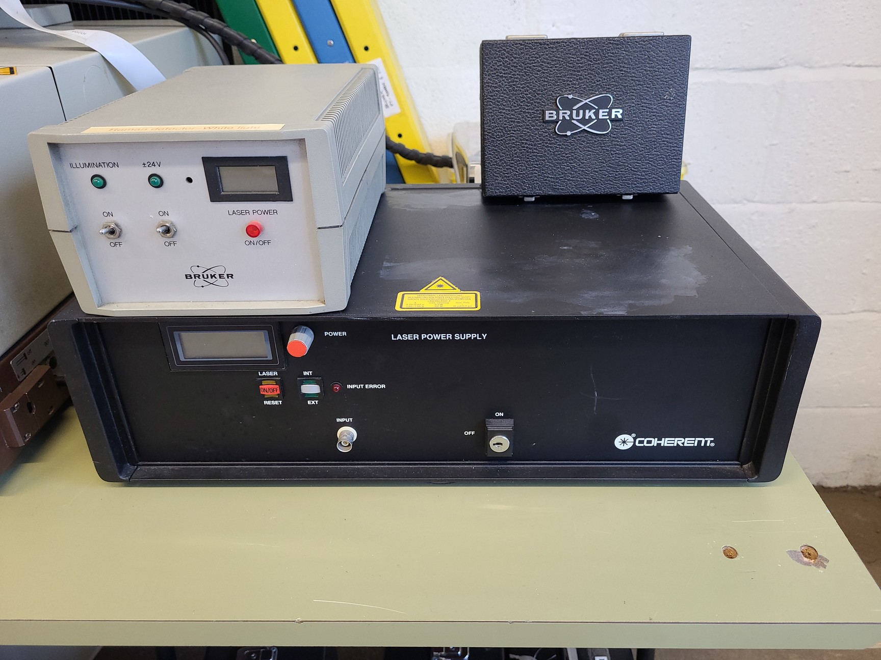 Image of Bruker IFS 66 FT-Raman Spectrometer System with Nikon Optiphot, Compressor Lab
