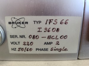 Thumbnail image of Bruker IFS 66 FT-Raman Spectrometer System with Nikon Optiphot, Compressor Lab 