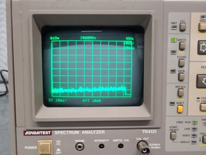Thumbnail image of Advantest Spectrum Analyser TR4131 & TakedaRiken Spectrum Analyser TR4133B