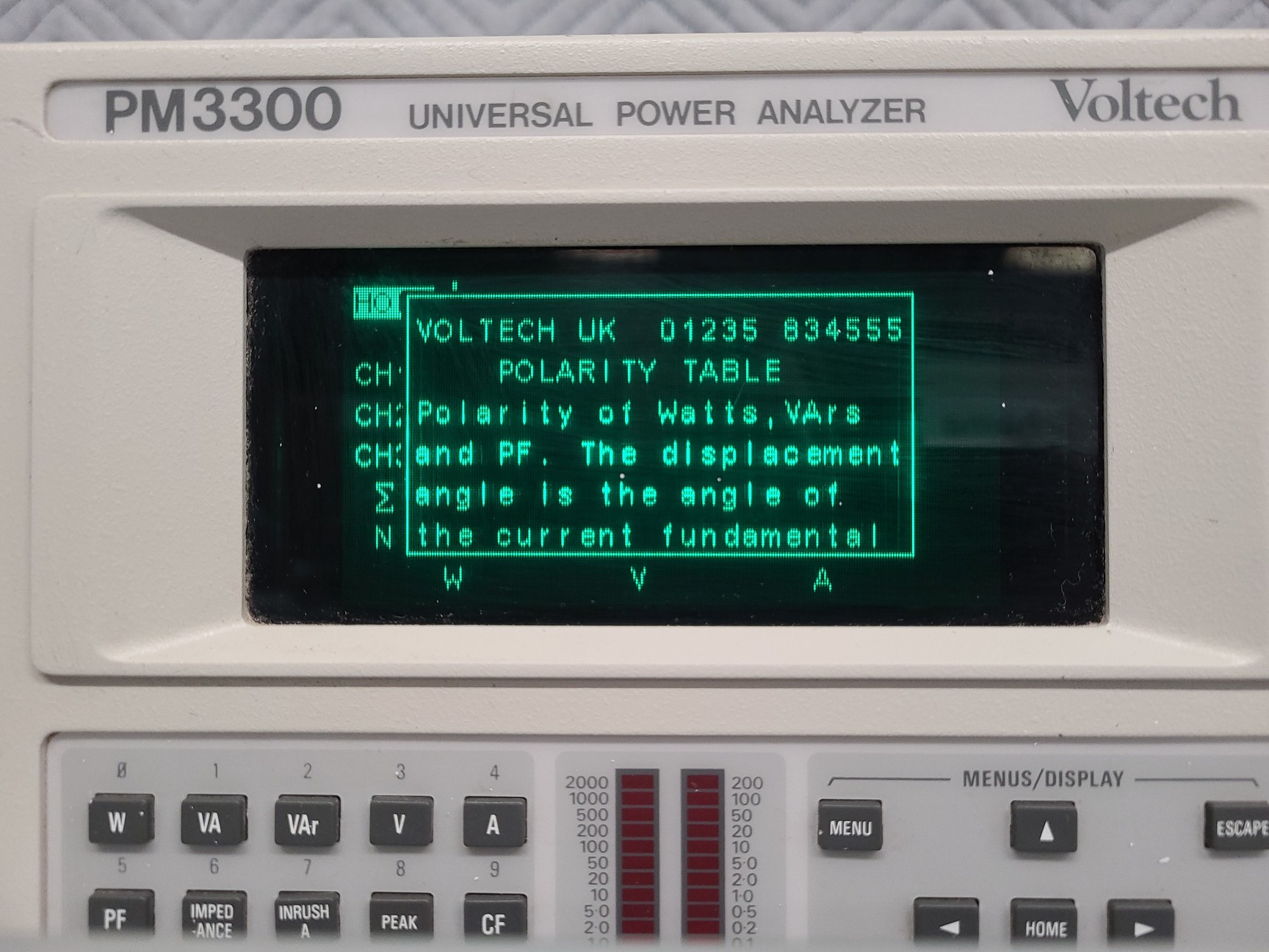 Image of Voltech PM3300 Universal Power Analyzer Lab