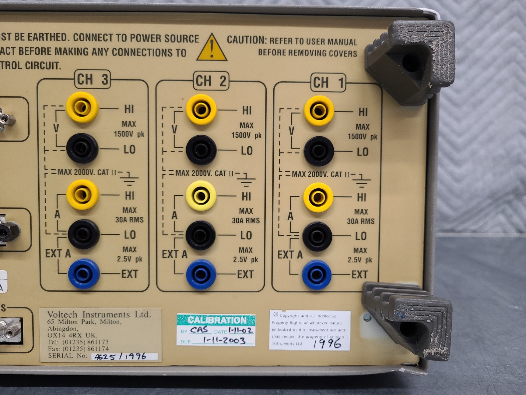 Image of Voltech PM3300 Universal Power Analyzer Lab