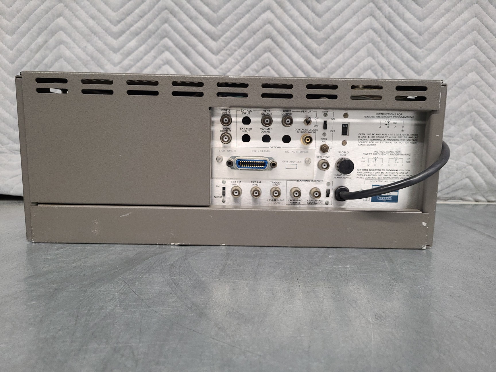Image of Wiltron Company Model 610D Sweep Generator Lab