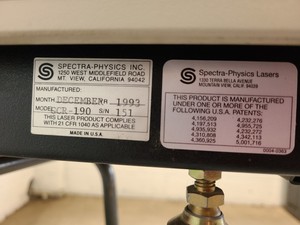 Thumbnail image of SPECTRA PHYSICS Quanta Ray Lasers GCR-190, MOPO-710,  3900S