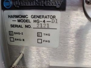 Thumbnail image of SPECTRA PHYSICS Quanta Ray Lasers GCR-190, MOPO-710,  3900S