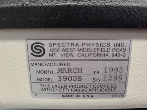 Thumbnail image of SPECTRA PHYSICS Quanta Ray Lasers GCR-190, MOPO-710,  3900S