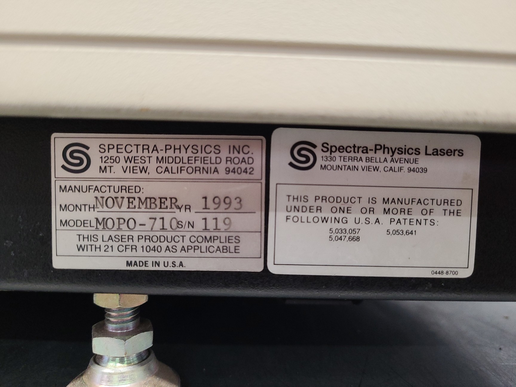 Image of SPECTRA PHYSICS Quanta Ray Lasers GCR-190, MOPO-710,  3900S