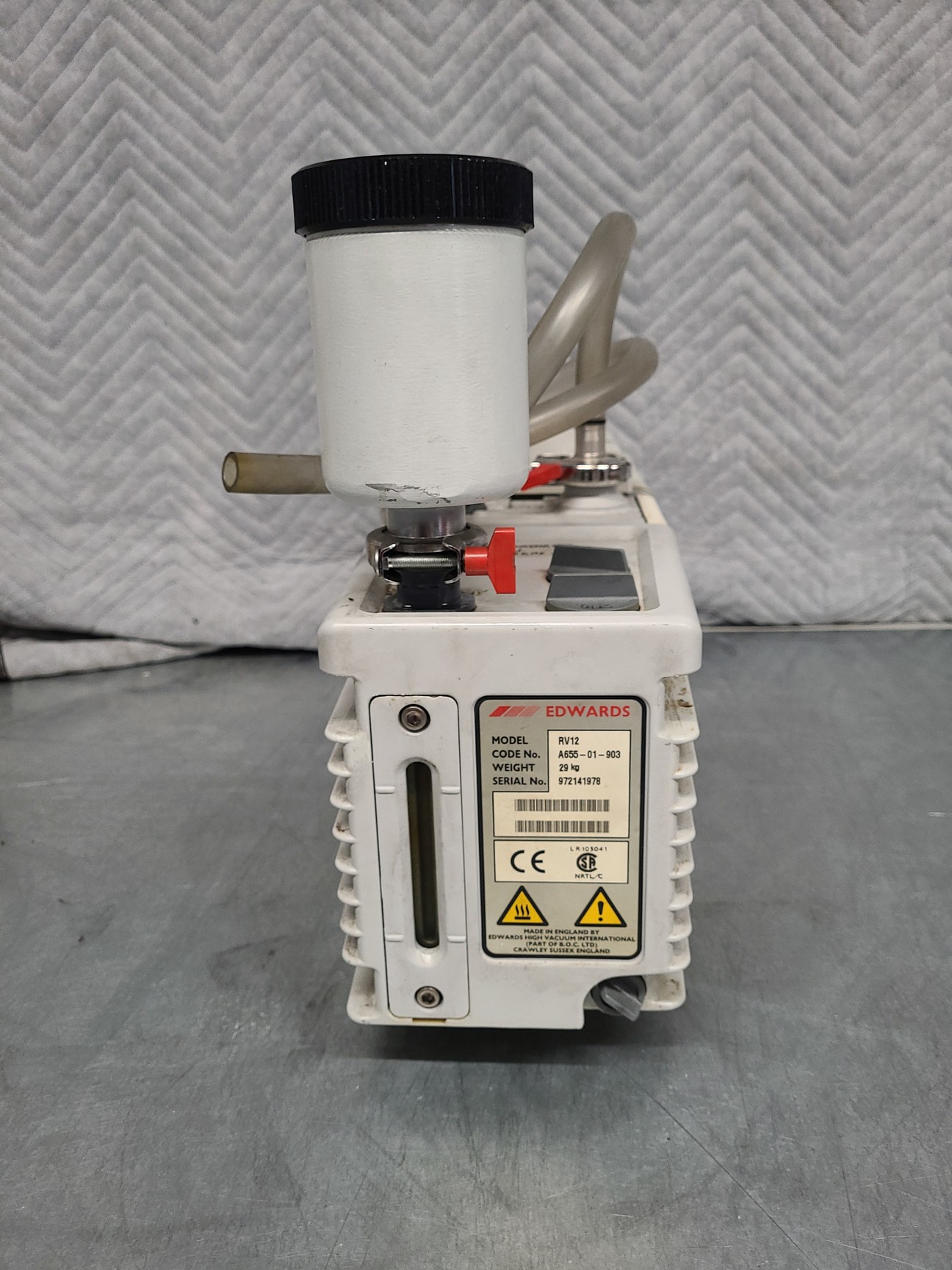 Image of Edwards 12 RV12 Rotary Vane Vacuum Pump Lab
