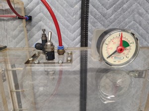 Thumbnail image of Perspex Laboratory Glove Box & 2 Protective Gloves Lab