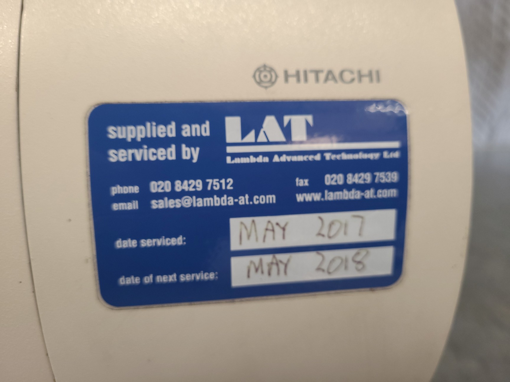 Image of Hitachi UV-VIS Spectrophotometer U-3310 Lab