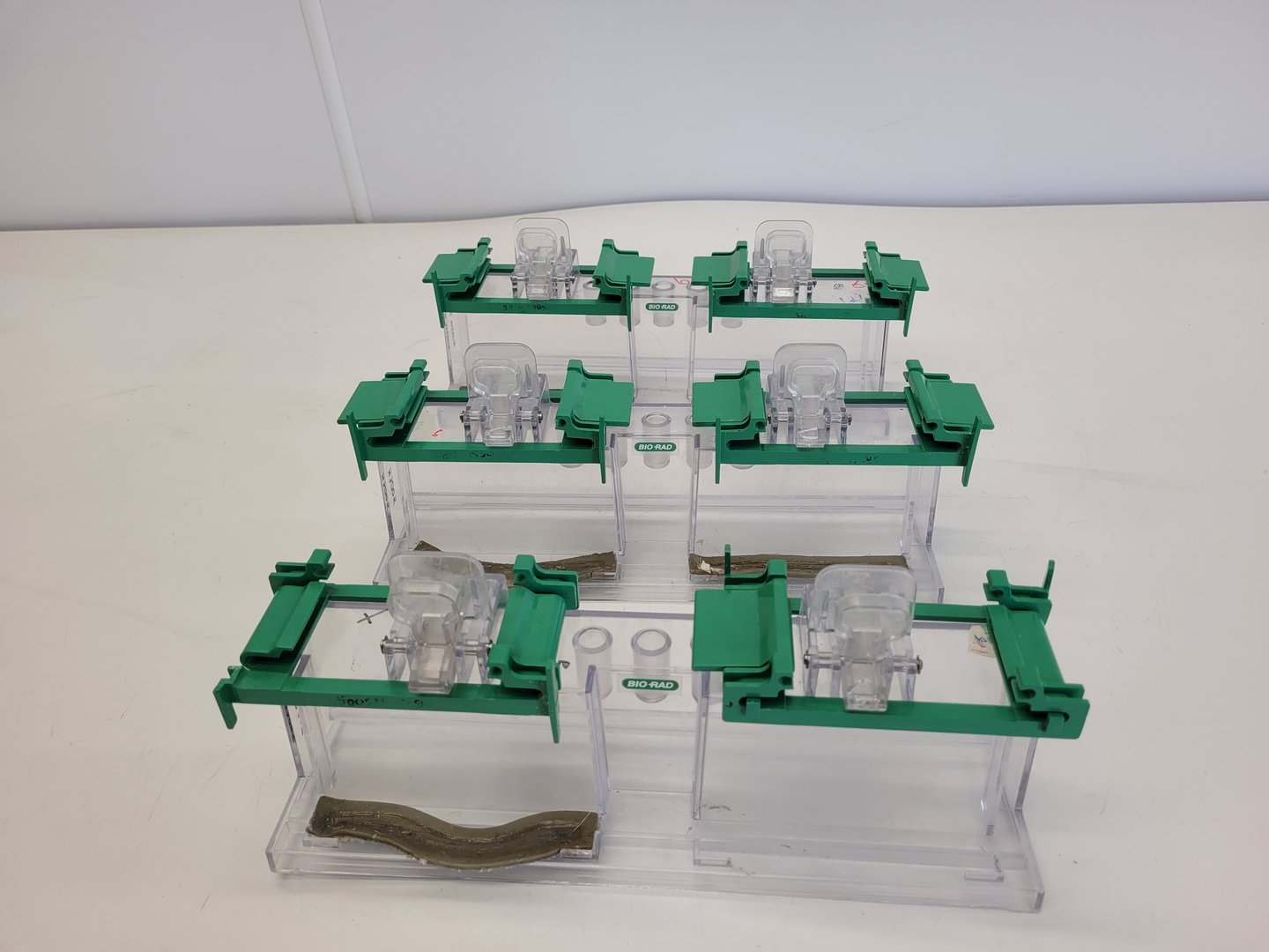 Image of Lot of Bio-Rad Gel Electrophoresis Cells - Mini Protean Tetra, Sub GT Wide Mini 