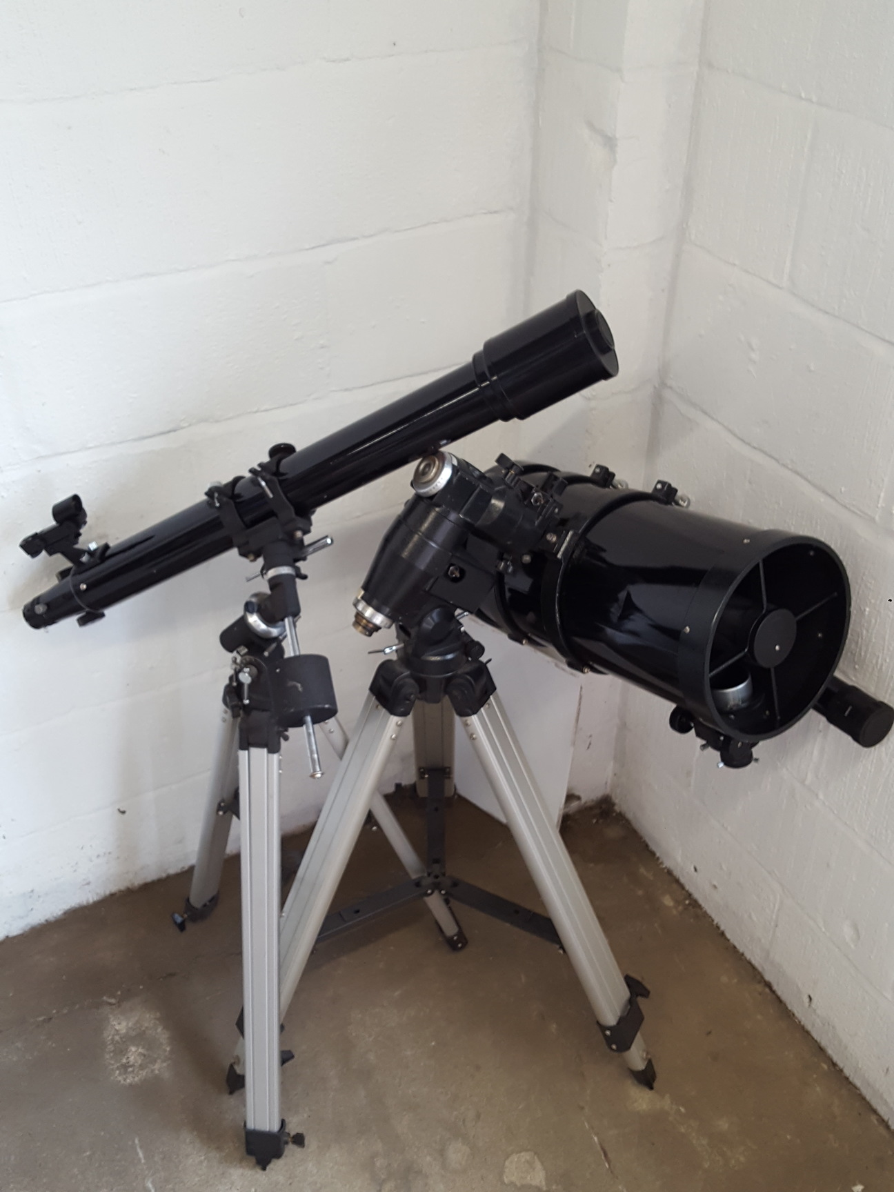 Image of Pair of Telescopes - CELESTRON G8N Telescope and Firstscope 70 EQ