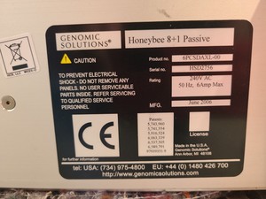 Thumbnail image of Genomic Solutions Cartesian Honeybee Protein Crystallisation Lab System