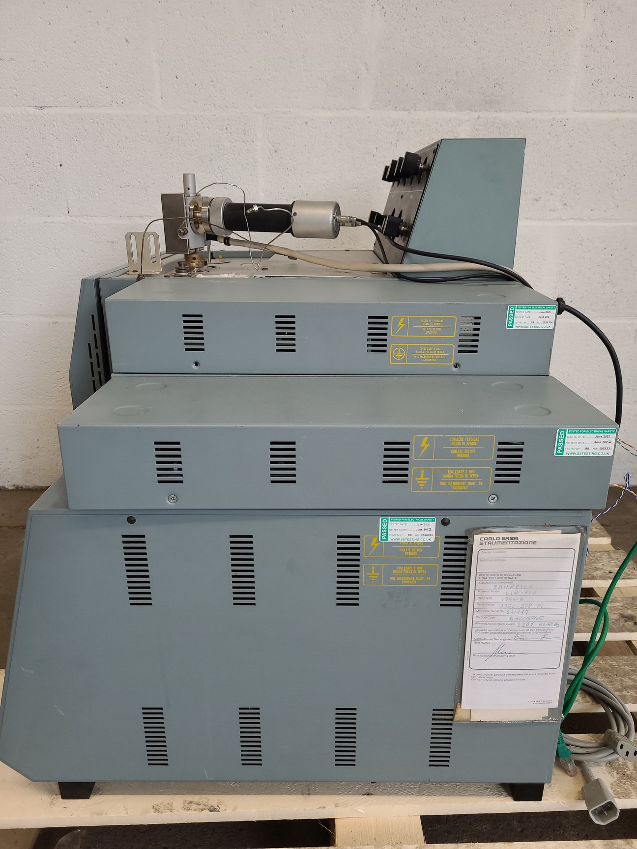 Image of Carlo Erba Instruments HRGC 5300 Gas Chromatograph - Cryo 520, LIN 500, FPD 500 