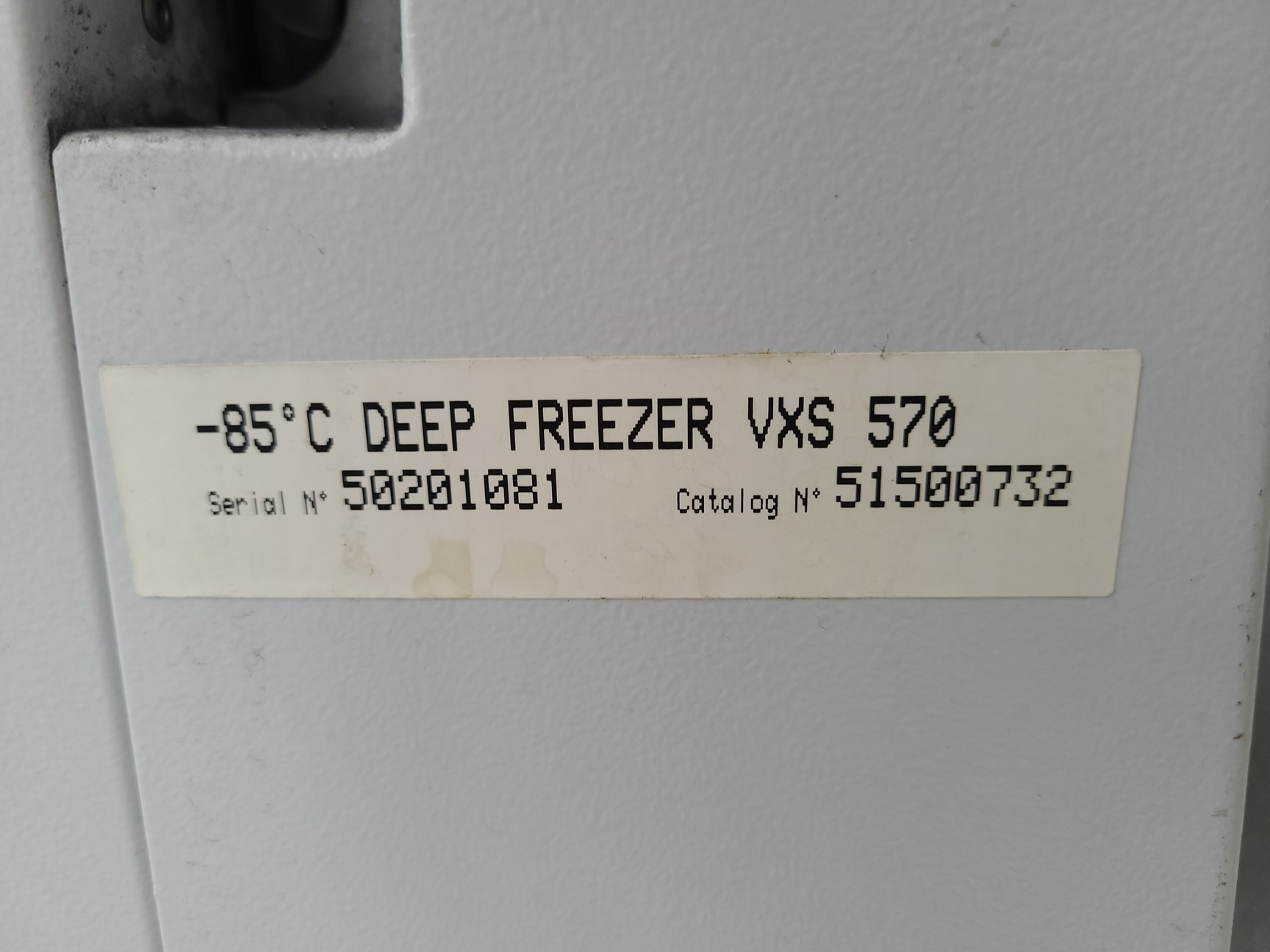 Image of Jouan VXS 570 Laboratory Deep Freezer -85C Lab ULT Ultra Low Temperature Freezer