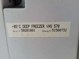 Thumbnail image of Jouan VXS 570 Laboratory Deep Freezer -85C Lab ULT Ultra Low Temperature Freezer