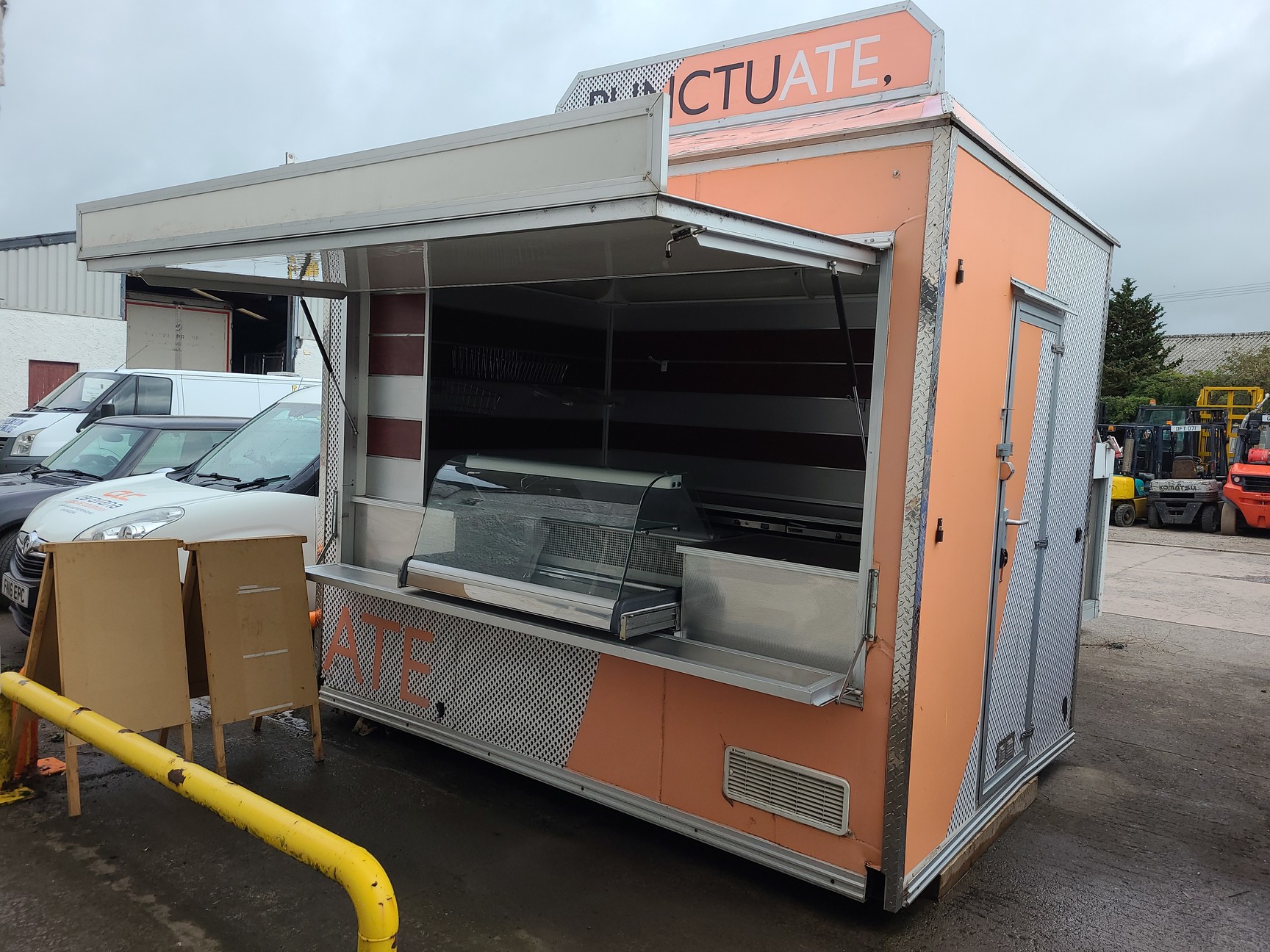 Image of Large Static Catering Trailer Street Food + Refrigerators & Appliances