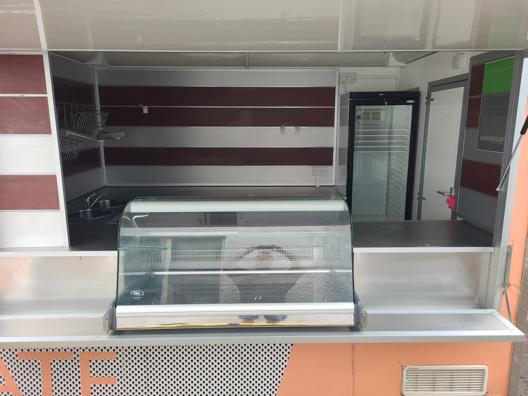 Image of Large Static Catering Trailer Street Food + Refrigerators & Appliances