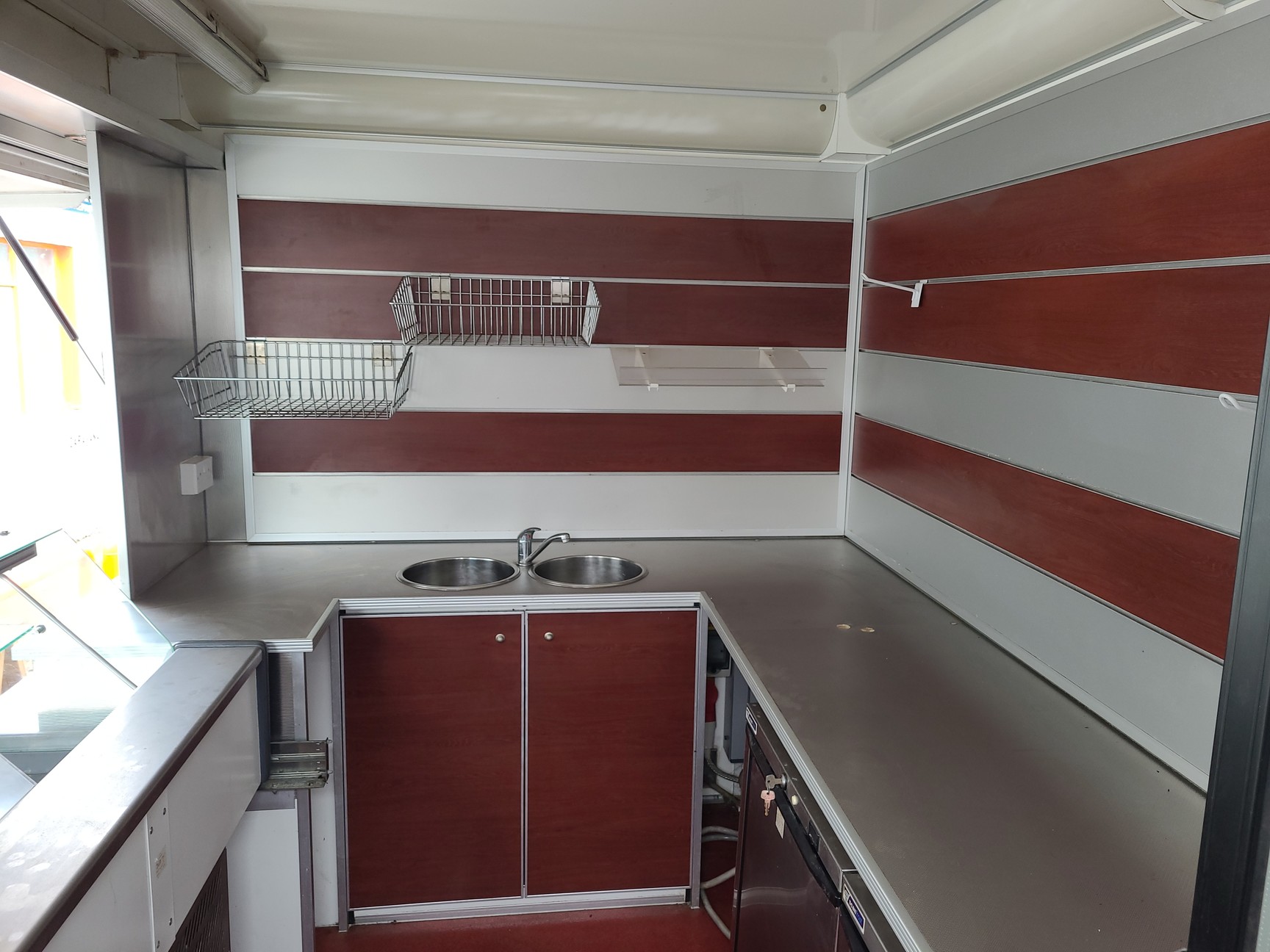 Image of Large Static Catering Trailer Street Food + Refrigerators & Appliances