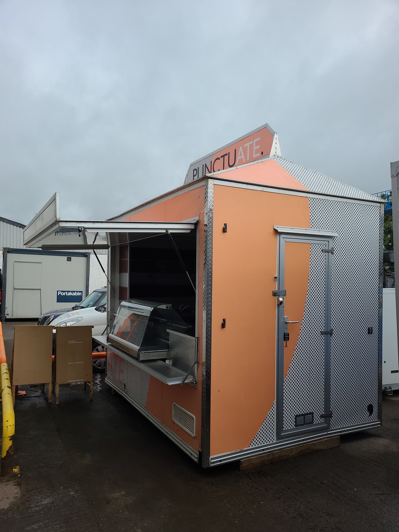 Image of Large Static Catering Trailer Street Food + Refrigerators & Appliances