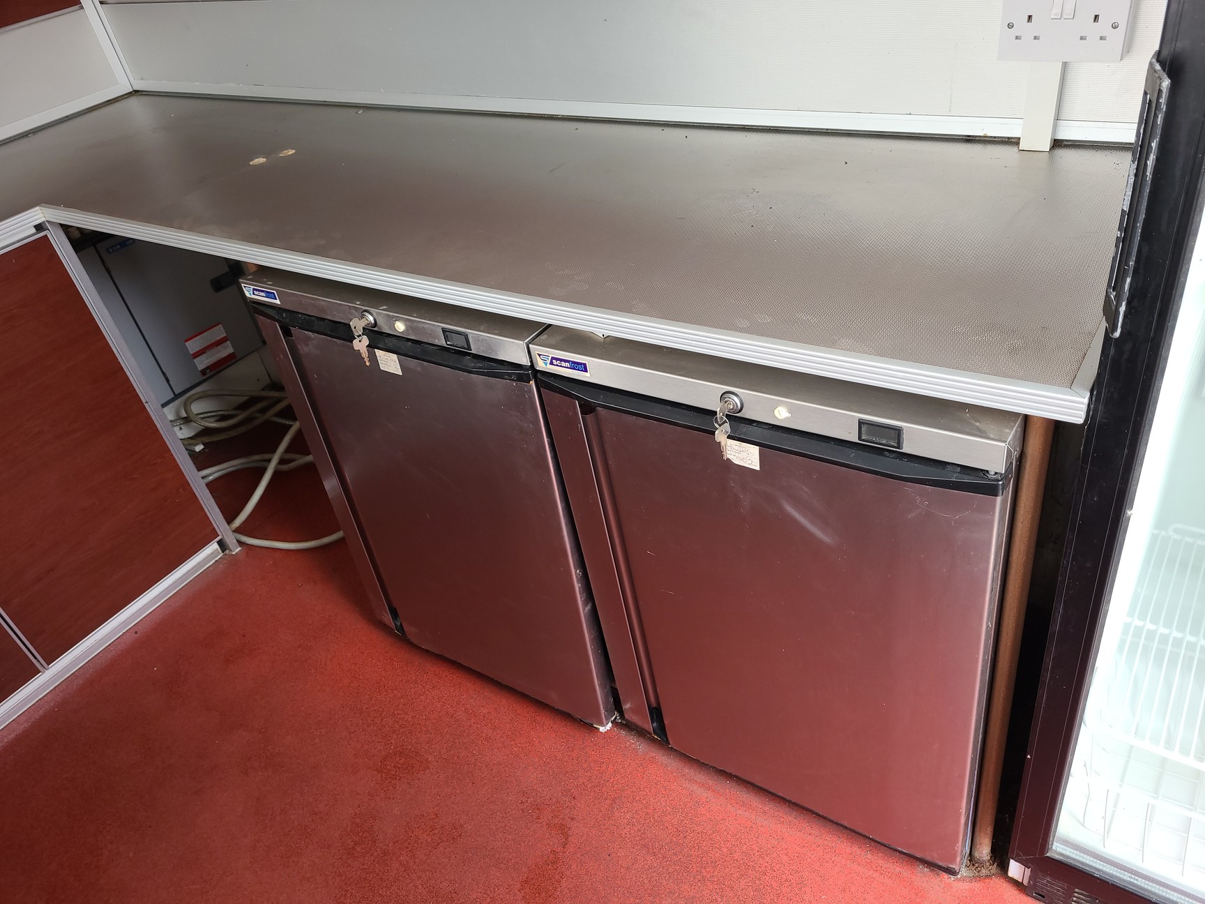 Image of Large Static Catering Trailer Street Food + Refrigerators & Appliances