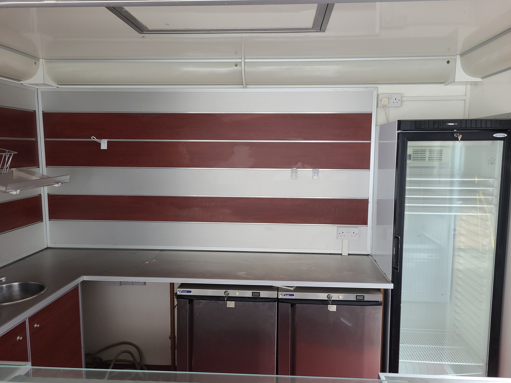 Image of Large Static Catering Trailer Street Food + Refrigerators & Appliances