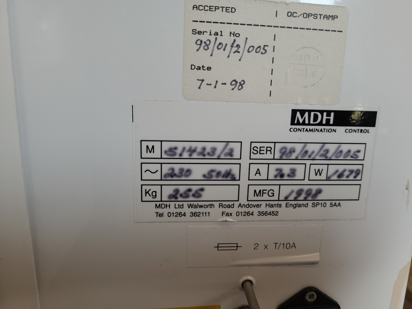 Image of Microflow Ducted Biological Safety Cabinet 51423/2 Lab
