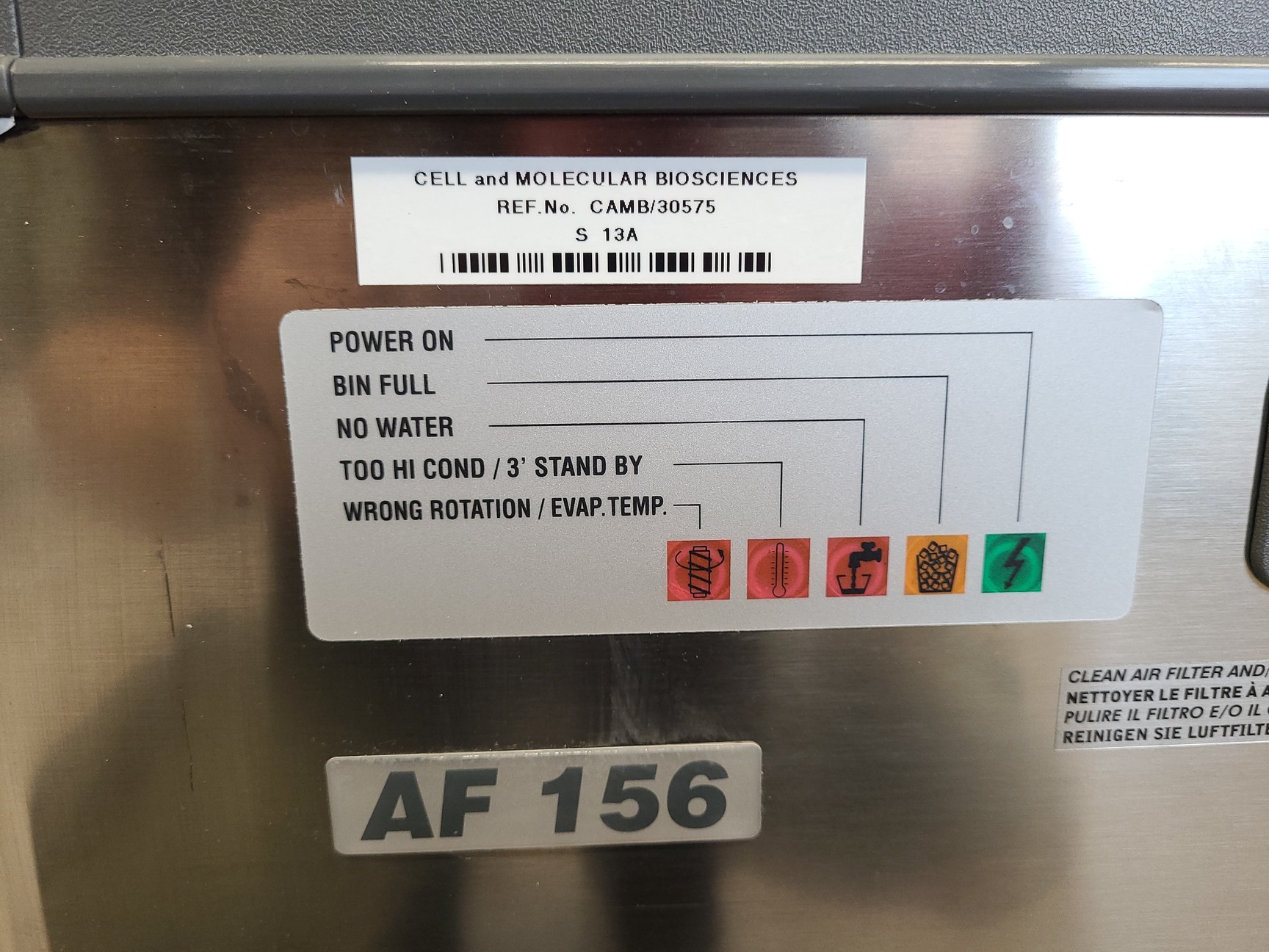 Image of SCOTSMAN AF156 Self Contained Ice Flaker Lab Spares / Repairs