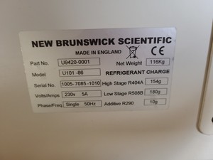 Thumbnail image of New Brunswick Ultra Low Temperature Undercounter Freezer U101 INNOVA Lab