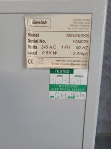 Thumbnail image of Genlab MINI/30/SS General Purpose Laboratory Incubator Lab