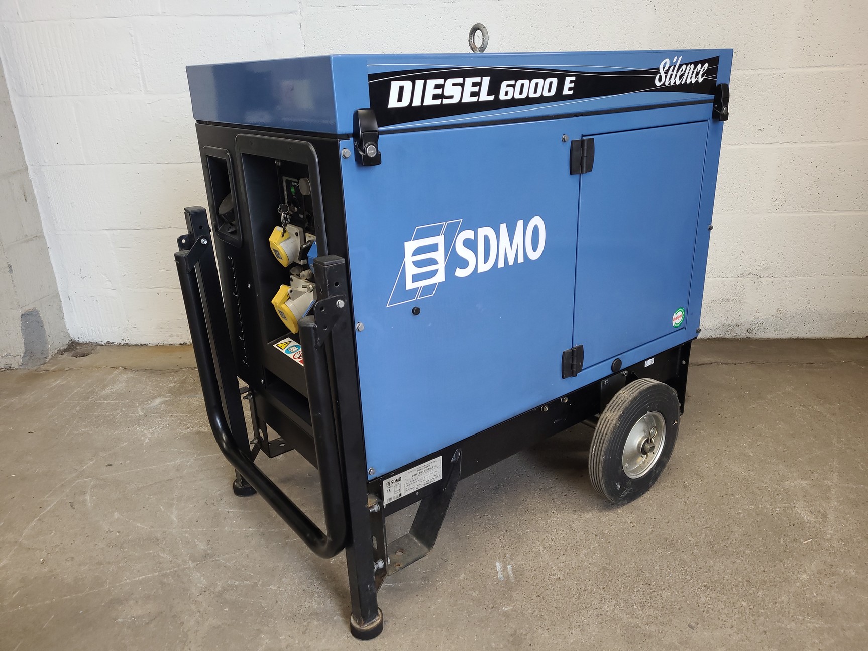 SDMO Diesel 6000E Silence Generator (2016) 5.2Kw, 92 dB, 110 & 230V 16