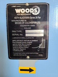 Thumbnail image of Woods Air Movement Series 28 Fan Wind Testing Tunnel 710/289/1/4