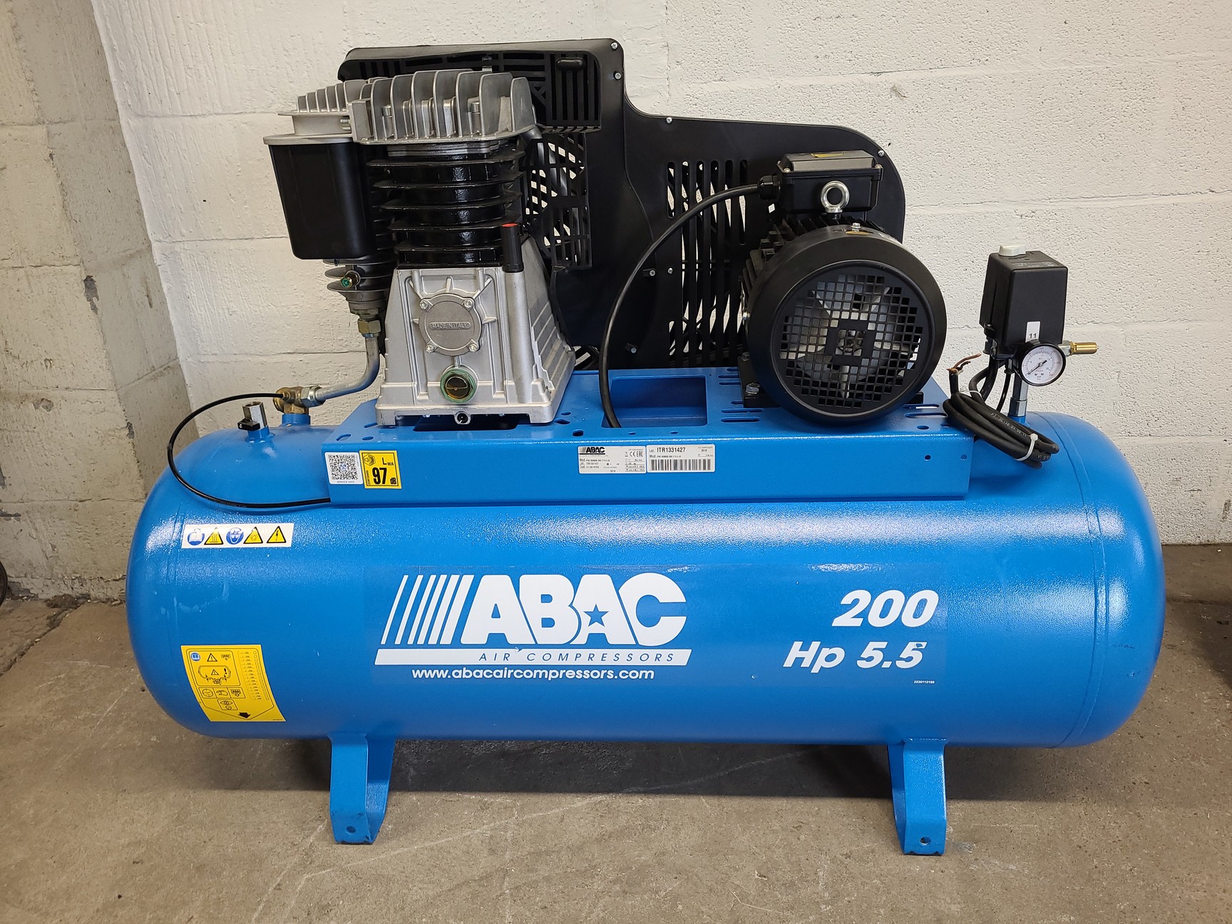 Image of ABAC Air Compressor 400V 3 Phase 5.5hp 200 ltr