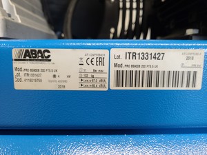 Thumbnail image of ABAC Air Compressor 400V 3 Phase 5.5hp 200 ltr