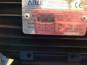 Thumbnail image of ABAC Air Compressor 400V 3 Phase 5.5hp 200 ltr