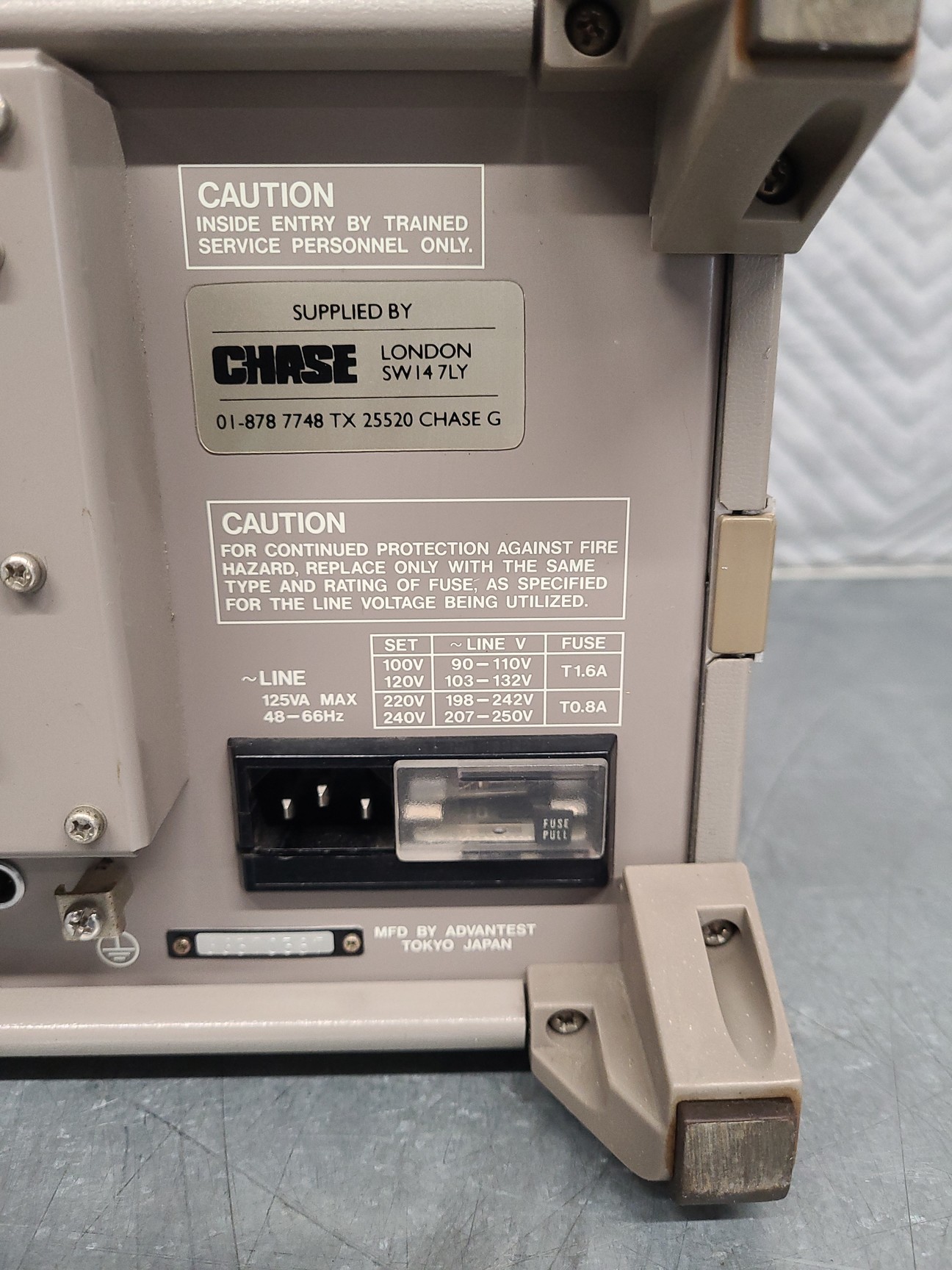 Image of Takeda Riken Spectrum Analyser TR4133B 100 Kcs to 20 GHz Lab