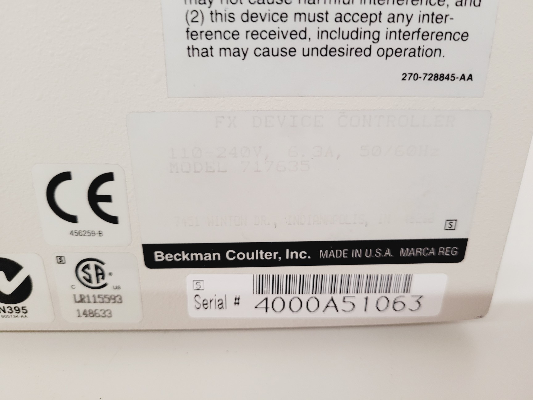 Image of Beckman Coulter Biomek FX 2 Arm Liquid Handler, Software Cytomat Hotel Lab