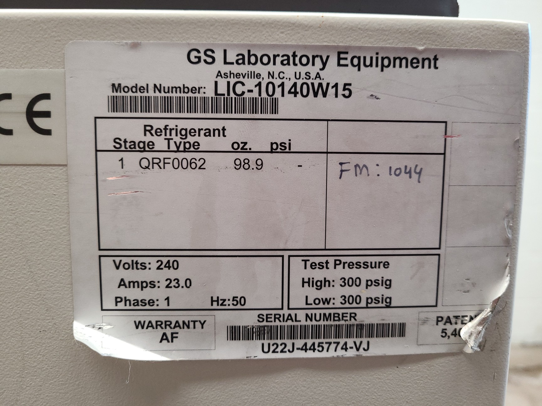 Image of GS Laboratory Equipment LIC-10140W15 Ultra Low Lab Chest Freezer
