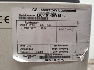 Thumbnail image of GS Laboratory Equipment LIC-10140W15 Ultra Low Lab Chest Freezer