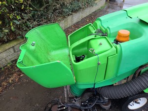 Thumbnail image of Tennant 414 Green Machine Floor/ Road/ Pavement Sweeper 