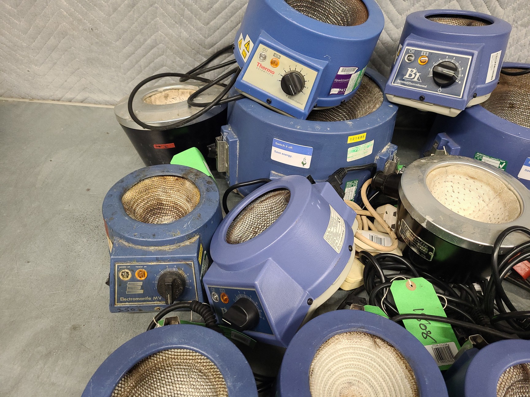 Image of Job Lot of 15 Laboratory Heating Mantles - Electrothermal, Barnstead, Lab