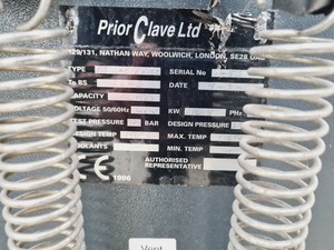 Thumbnail image of Priorclave  EV100 Top-Loader Autoclave Lab