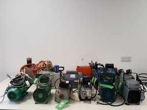 Thumbnail image of 10x Lab Vacuum Pumps & Motors - Gast, KNF, Edwards, Trivac, Alcatel, Job Lot