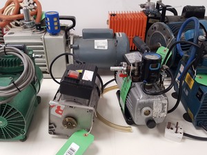 Thumbnail image of 10x Lab Vacuum Pumps & Motors - Gast, KNF, Edwards, Trivac, Alcatel, Job Lot