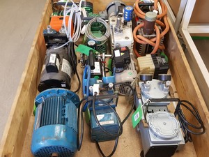 Thumbnail image of 10x Lab Vacuum Pumps & Motors - Gast, KNF, Edwards, Trivac, Alcatel, Job Lot